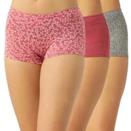 Leading Lady Multicolor Printed Boy Shorts - Pack of 3-image-8