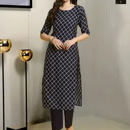 Moda Rapido Women Ethnic Motifs Printed Regular Kurta with Trousers-image-50