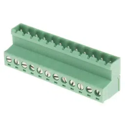 RS PRO 12 Way Pluggable Terminal Block 5.08 mm Pitch Screw Termination, 7900809-30