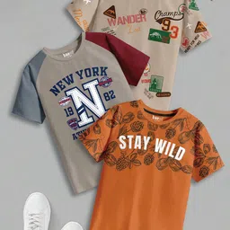 BAESD Boys 3 Pure Cotton T-shirt-image-76