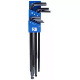 RS PRO 9 piece Hex Key Set, L Shape 1.5 - 10mm Ball End Model No 4499606-image-91