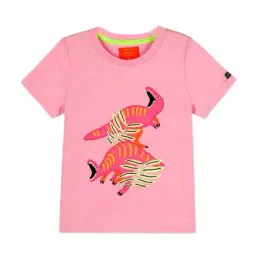 Cherry Crumble By Nitt Hyman Kids Pink Applique T-Shirt-picture-48