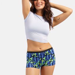 bummer Women Printed Mid-Rise Boy Short Briefs-53