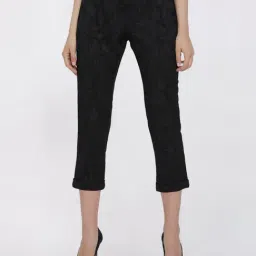 Office & You Black Straight Pant With Turnup-picture-15