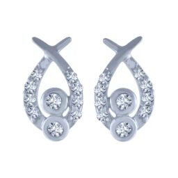 P.C. Chandra Jewellers 18 kt Gold & Diamond Earrings-picture-43