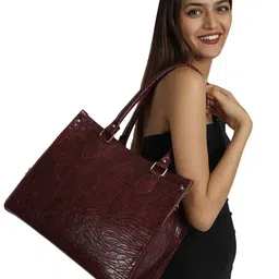 MINI WESST Women Structured Handheld Bag-9