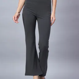 98 Degree North Women Relaxed Regular Fit Mid-Rise Trousers-image-7