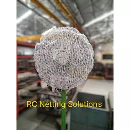RC NETTING SOLUTIONS Industrial Fan Safety Net Cover for Finger Protection White Suitable Fan Size 750 mm, RC- NET01 image 2