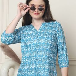 Frempy Print Ethnic Organic Cotton Top-picture-30
