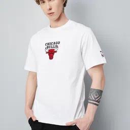 max Typography Printed Round Neck Pure Cotton T-shirt-image-89