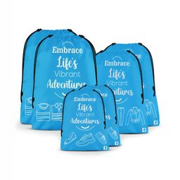 Aura Blue Set of 6 Water Resistant Multi-Utility Organisers-13