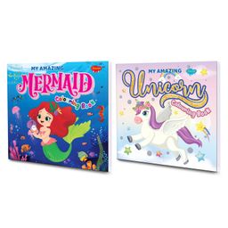My Amazing Colouring Books of Mermaid & Unicorn Pack of 2  - English-25