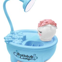 FunBlast Unicorn Bathtub Table LED Lamp and Pen Holder with Sharpener - Blue-10