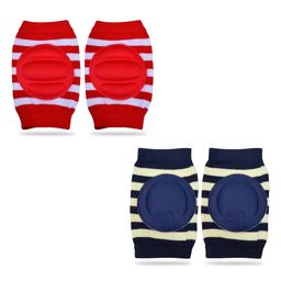 Chinmay Kids Crawling Anti-Slip Padded Stretchable Elastic Cotton Soft Breathable Comfortable Knee & Elbow Cap with Lining Pattern Pack of 2 - Multicolour-73