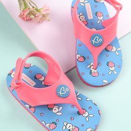 Babyoye Casual Flip Flops - Blue-image-4