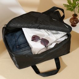 Hosta Homes  Under Bed Storage Parachute Material Zipper Bag Pack of 1 Black-image-75