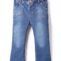 Simply Premium Full Length Solid Denim Jeans - Light Blue-image-90