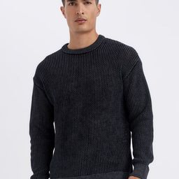 DeFacto Men Cable Knit Pullover-image-99