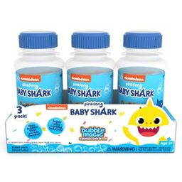 Bubble Magic Baby Shark Pack of 3 Solution With Wand - 118 ml Each image 3