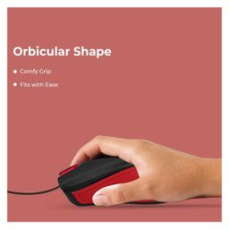 Foxin Classy Wired Plug & Play USB Mouse - Red image 4