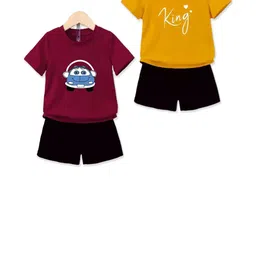 MGRS Kids-Unisex Maroon Clothing Set-picture-10