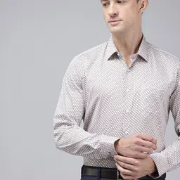 Van Heusen Pure Cotton Slim Fit Opaque Printed Formal Shirt-picture-7