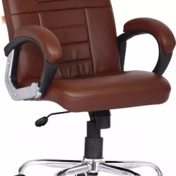 Ergonomica Medium Back Leatherette Ergonomic Office Executive Chair Brown, Ergo019-image-91