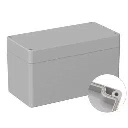 RS PRO Grey ABS General Purpose Enclosure, IP66, IK07, Grey Lid, 80 x 160 x 90 mm Model No 2010189-image-84