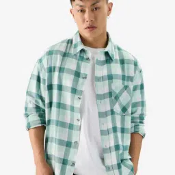 The Souled Store Green Regular Fit Shirt-picture-5
