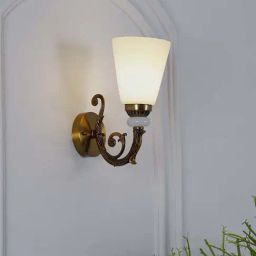 Kapoor Lamp Shades Glass & Metal Martos Single Shade Wall Light-picture-21