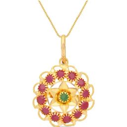 Malabar Gold and Diamonds 22k BIS Hallmark Yellow Gold Pendant for Women-image-38