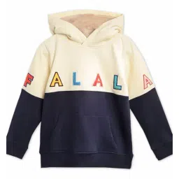 Cherry Crumble By Nitt Hyman Kids Off White & Navy Applique Hoodie-image-45