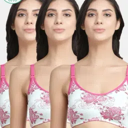 Inner Sense Pink Non Wired Non Padded Nursing Bra (Pack Of 3)-image-40
