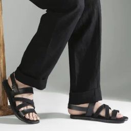 Privo by Inc.5 Men's Black Back Strap Sandals-image-71