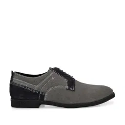 Carlo Romano Men's Grey Derby Shoes-image-26