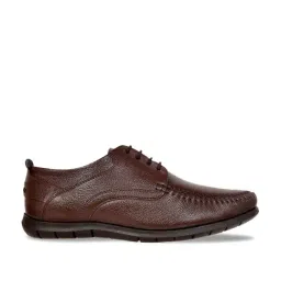 Allen Cooper Men's Brown Derby Shoes-image-95
