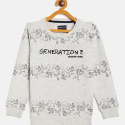 Crimsoune Club Kids Off White Printed Sweatshirt-image-44