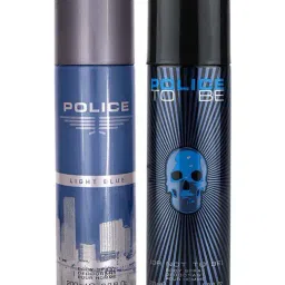 Police Light Blue & To Be Man Deo Combo Set-image-88