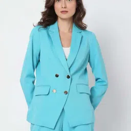 Vero Moda Blue Full Sleeves Blazer-38
