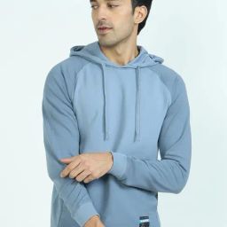 XYXX Ice Blue Regular Fit Hooded Sweatshirt-image-18