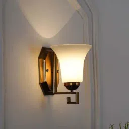Kapoor Lamp Shades Glass & Metal Locus Single Shade Wall Light-image-99