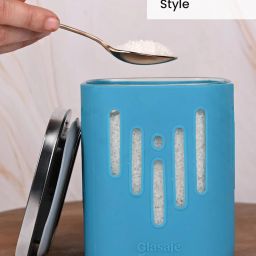 Glasafe 'O' Grip Multicolor Borosilicate Containers - Set of 3 (900ml) image 4