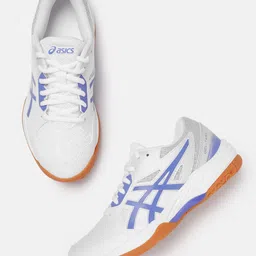 ASICS Women Woven Design Round-Toe Gel-Task 3 Volleyball Shoes with Brand Logo Detail-41