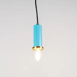 Whispering Homes Blue Metal Long Chic Pendant Light-image-79