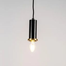 Whispering Homes Black Metal Long Chic Pendant Light-image-56