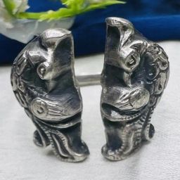 Arte Jewels 925 Oxidized Silver Peacock Ring For Women-image-95