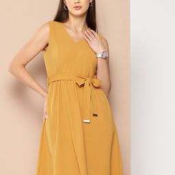 Chemistry A-Line Dress with Belt-image-70