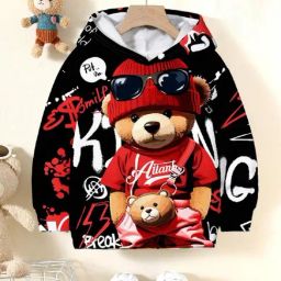 Bolly Lounge Boys Red Cotton Regular Fit Printed Sweatshirt-picture-39