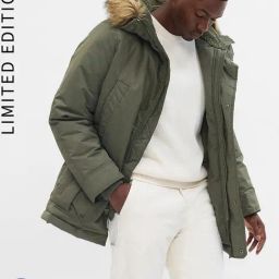GAP Green Regular Fit Solid Jacket-image-55
