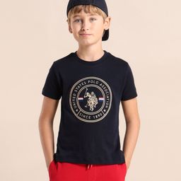 U.S. Polo Assn. Kids Boys Brand Logo Printed T-shirt-picture-28